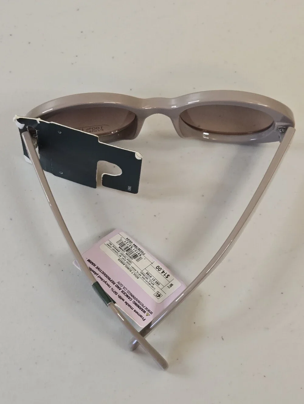 NWT Taupe Oval Wild Fable Sunglasses with Brown Lenses